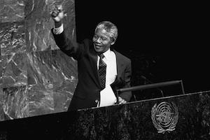 Picture: Nelson Mandela addresses the Special Committee Against Apartheid in the UN